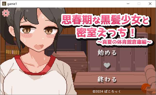 图片[1]-【像素SLG/汉化/动态】与青春期黑发少女的密室H！机翻汉化版-糯五游戏网