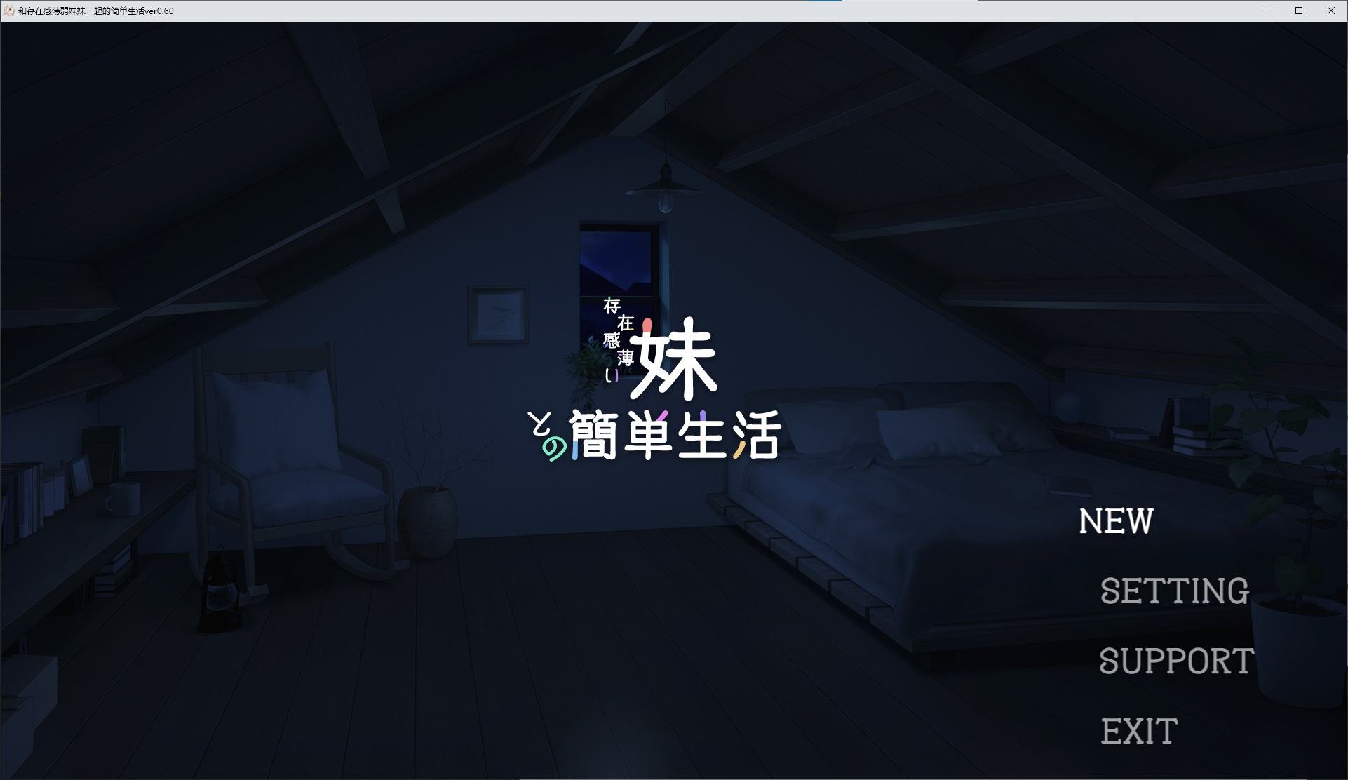 图片[1]-【日式SLG/中文/动态】和存在感薄弱妹妹一起的简单生活 v0.6A 最新测试版-糯五游戏网
